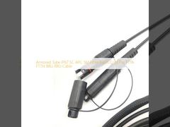 Gepantserde buis IP67 SC APC SM glasvezelpatchsnoer voor FTTA FTTH BBU RRU-kabel