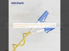 SM/MM/OM3 G657A2 gepantserd glasvezelflardsnoer FTTH binnen simplex LC-LC