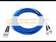 Pas gepantserd FC/PC aan naar LC/UPC Simplex Duplex Fiber-patchsnoer