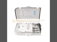 Zwart Wit OEM Vezel Optische Verdeelkast FTTX 8 Kern met 1 8 PLC Splitser