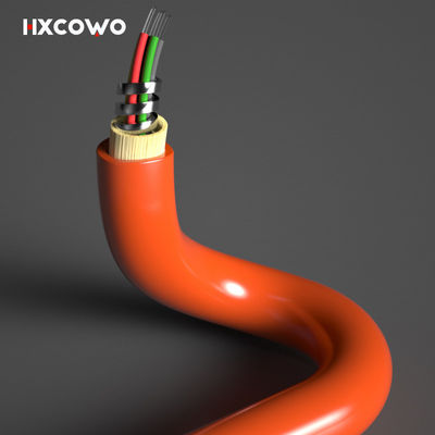 kopen Custom Length Multimode 6 Core 12 Core Flexible Spiral Steel Gepantserde Glasvezel Kabel online vervaardiging