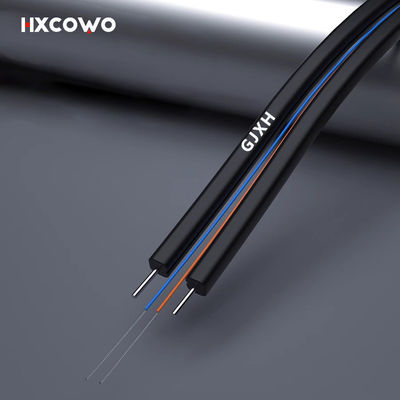 kopen Telecom Communication Indoor Fiber Cable 1 2 4 Core GJXH G657A2 6 Core Wire Cable online vervaardiging