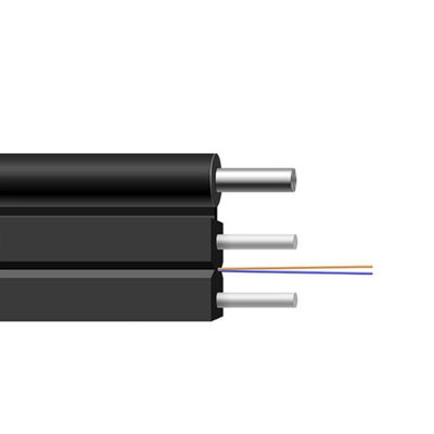kopen G657A 1km FTTH Drop Cable 1 2 4 6 8 12 Core PVC Fiber Optical Cable for Indoor/Outdoor online vervaardiging
