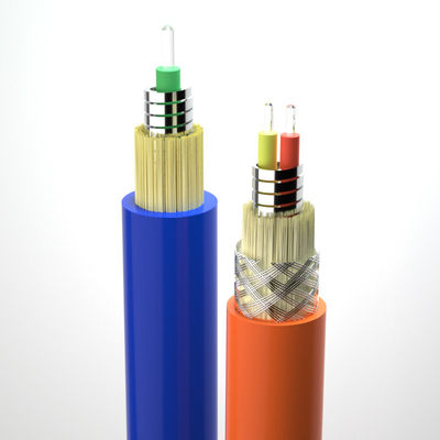 kopen Spiral Armored Fiber Optical Cable 2.0/3.0mm CPR FTTH 1 Core Single Mode Indoor Flexible online vervaardiging