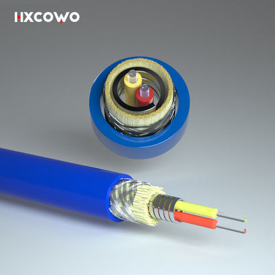 kopen LSZH TPU Flexible Spiral Steel Armored Fiber Optical Cable For Dustproof Function online vervaardiging