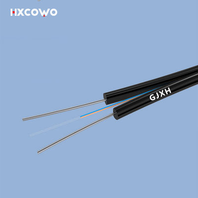 kopen Speed Internet Indoor Fiber Optic Cable GJXH Metallic Strength Member G657A1 2Core online vervaardiging