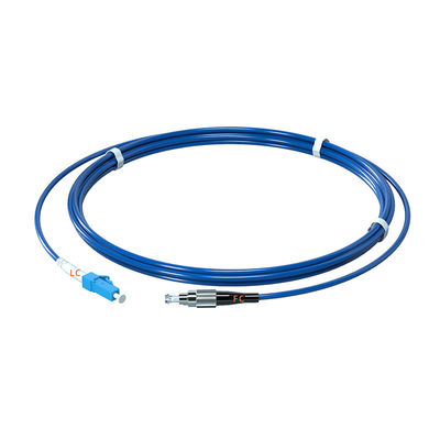 kopen PVC Armored Fiber Optic Patch Cord LC/UPC-FC/UPC Connector Single Mode Simplex 3.0 1M-10M online vervaardiging
