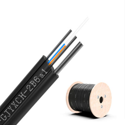 kopen Aantal geleiders ≥ 10 FTTH 2 Core Fiber Optic Drop Cable 1km GJYXCH met aangepaste lengte online vervaardiging