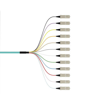 kopen Wavelength 850nm/1310nm/1550nm 12Color-Coded Bunch Ribbon Type SC Fiber Optic Pigtails online vervaardiging