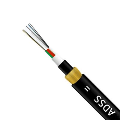 kopen Overhead ADSS Aerial Fiber Optic Cable Single / Double Jacket Leather online vervaardiging