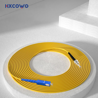 kopen FTTX Fiber Optic Patch Cord with HXCOWO SC FC Connectors and SM Indoor Armored Cable online vervaardiging