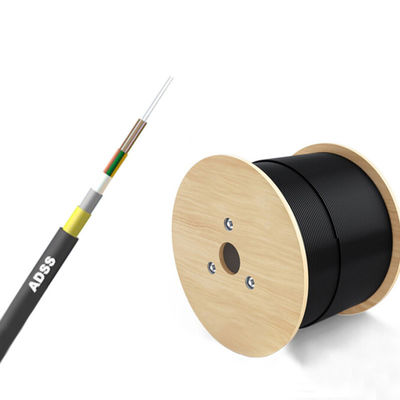 kopen Black ADSS Fiber Optic Cable Multi Mode For High Speed Data Transmission online vervaardiging