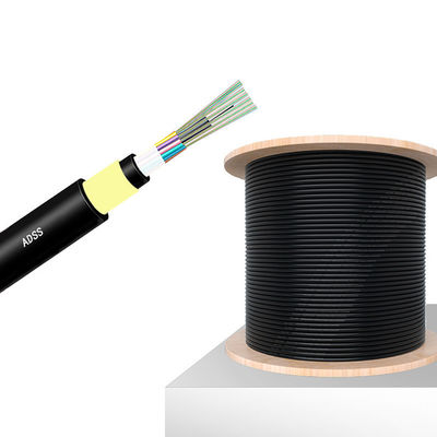 kopen Single Mode ADSS Fiber Cable G657A Outdoor Self Supporting Aerial Fiber Cable online vervaardiging
