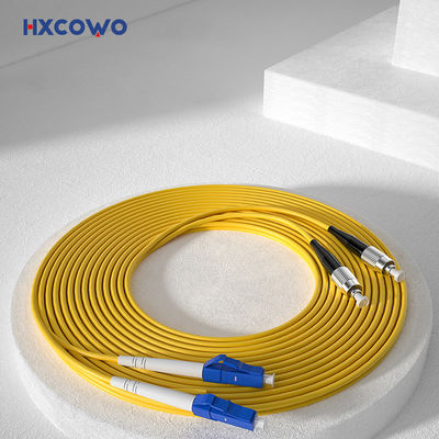 kopen Armored Fiber Cable Patch HXCOWO OM4 LC UPC to FC Duplex Multimode Fiber Optic Cable online vervaardiging