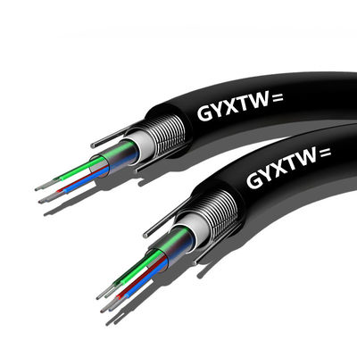 kopen Black Outdoor Armored Fiber Optic Cable G652D Duct Optical Fiber Cable online vervaardiging