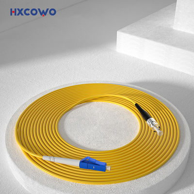 kopen HXCOWO SM SX G657A2 LC/UPC-FC 2 3mm LSZH Armored Fiber Optic Cable Patch for Wifi Network online vervaardiging