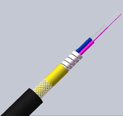 kopen LSZH Jacket 5.0mm OS2 G652D Singlemode Armored Fiber Optic Cable for Networks online vervaardiging