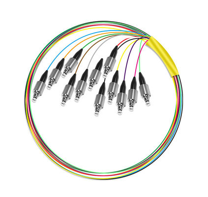 kopen speed HXCOWO 12 Core G652D LSZH FC Fanout Bunchy Breakout Fiber Optic Pigtail for 4g Network online vervaardiging