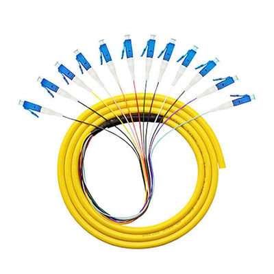 kopen 12 Core LC FTTH 0.9mm OM2 OM3 Fiber Optic Pigtail for Smooth Signal Transmission online vervaardiging