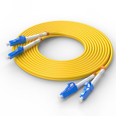 kopen Single Mode LC/UPC-LC/UPC FTTH Duplex Glasvezel Kabel Patch voor aangepaste kleuren online vervaardiging