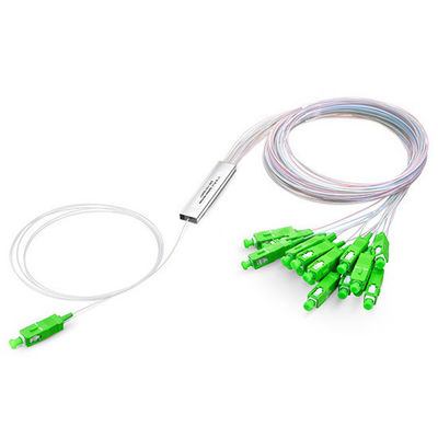 kopen 1x4 1x8 1x16 1x32 Fiber PLC Splitter voor FTTH Single Mode Optical Cable 2.0mm SC APC online vervaardiging