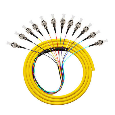 kopen Multimode 50/125 62.5/125 SM 12 Cores Coated Fiber Optic Pigtail for 4g Network Solution online vervaardiging