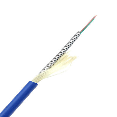 kopen Stainless Steel OM3 OM4 Armored Fiber 6 Core G652D PVC LSZH online vervaardiging