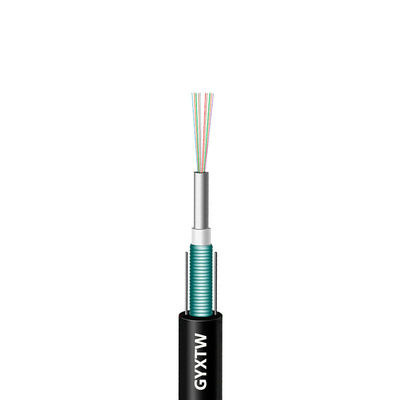 kopen HXCOWO GYXTW 4 6 8 Cores Singlemode Outdoor Duct Armoured Fiber Optic Cable for Data Transfer online vervaardiging