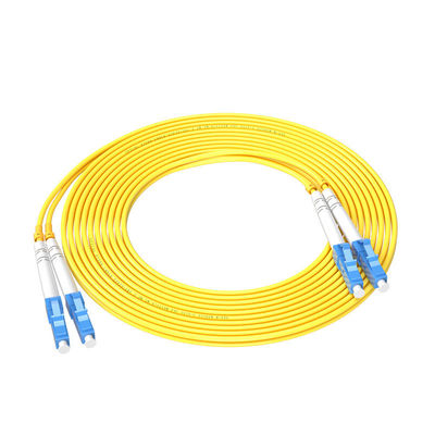 kopen Gewone glasvezelkabelpatch 3m LC-LC 2core 3,0mm bij HXCOWO golflengte 850nm/1310nm/1550nm online vervaardiging