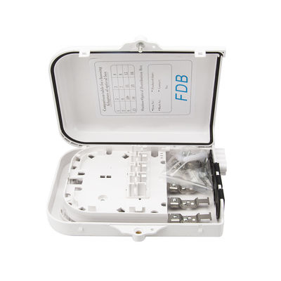 kopen Black White OEM Fiber Optic Distribution Box FTTX 8 Core With 1 8 PLC Splitter online vervaardiging