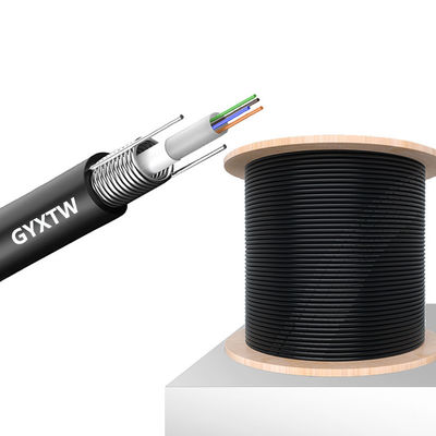 kopen 24 Core Single Mode Outdoor GYXTW Gorderde glasvezelkabel voor telecommunicatie online vervaardiging