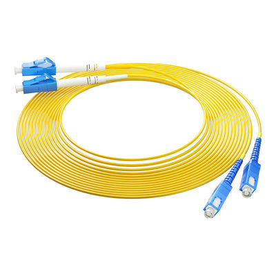 kopen Wired LAN Network HXCOWO OM3 2core SC/UPC To LC/UPC MM 50/125 Duplex 3.0mm 2.0mm Fiber Optic Cable Patch online vervaardiging