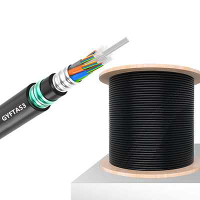 kopen Non Metallic Outdoor Armored Fiber Optic Cable GYFTA53 Custom Length online vervaardiging