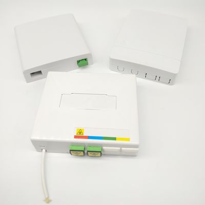 kopen 2 Port Ftth Fiber Optic Termination Box SC/APC Adapter Fiber Termination Boxes online vervaardiging