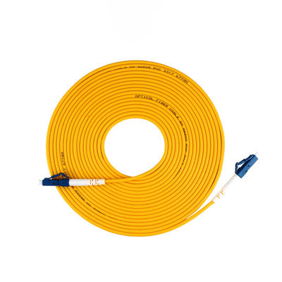 kopen Indoor SM G652D G657A1 G657A2 Simplex 3.0mm LC UPC Fiber Optic Cable Patch for FTTxFTTB online vervaardiging
