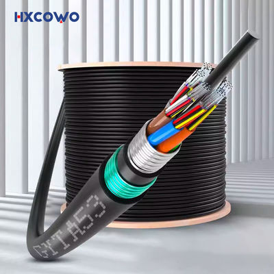 kopen 48/72/96/144 Core GYTA53 Outdoor Armored Fiber Optic Cable for Secure Communication online vervaardiging
