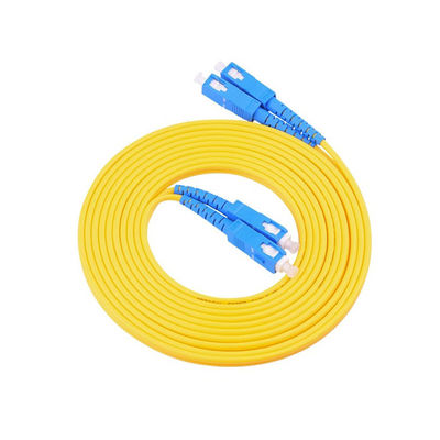 kopen PVC LSZH HXCOWO FTTH 1.6mm 2mm 3mm Duplex SC UPC Jumper 1.5m 3.5m Bepantserde glasvezelkabel online vervaardiging