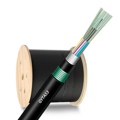 kopen 48 96 144 Core GYTA53 Direct Burial Glasvezel Kabel Voor Outdoor Netwerken Korting online vervaardiging
