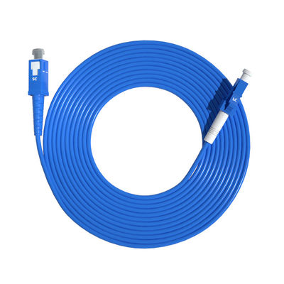 kopen HXCOWO Waterproof Single Mode Simplex 9/125 3.0mm SC-LC Armored Fiber Optic Cable Patch online vervaardiging