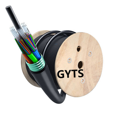 kopen GYTS 24 48Cores Outdoor SM Direct Burial Armored Fiber Optic Cable For Stable Network online vervaardiging