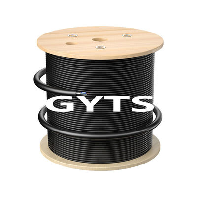kopen GYTS GYTA 12 24 48 96 Core Fiber Optic Cable Black Outdoor Armored Cable online vervaardiging