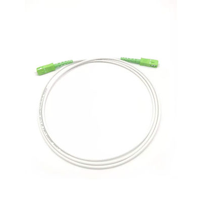 kopen G657A 3.0mm LSZH White Armored Fiber Optic Patch Cord SC/APC To SC/APC SM 9 1F online vervaardiging