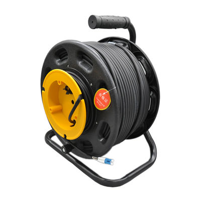 kopen FTTx Tactical Fiber Reel Customized Spiral Armored Fiber Optic Cable online vervaardiging