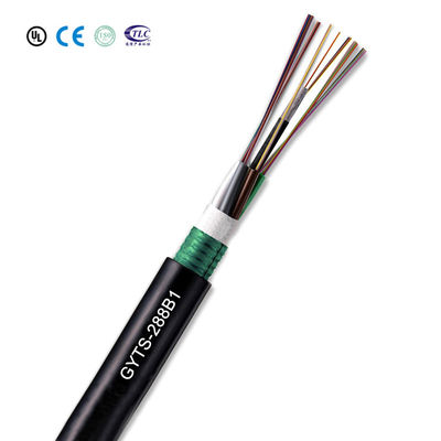 kopen G655 GYTS Outdoor Armored Fiber Optic Cable with ITU G652D and G657A Stranded Loose Tube for High Performance online vervaardiging