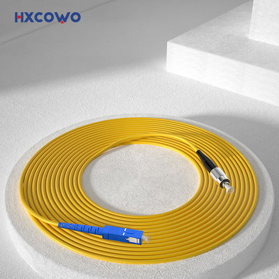 Optische vezel patch cord aangepaste kleuren HXCOWO FTTH SC/FC UPC APC gepantserde SM MM SX DX Fiber Optic Cable Patch